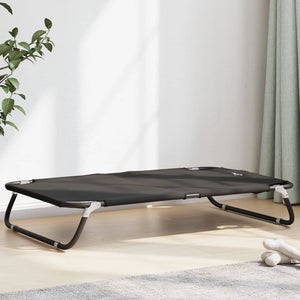 vidaXL Foldable Dog Bed Anthracite Oxford Fabric and Steel