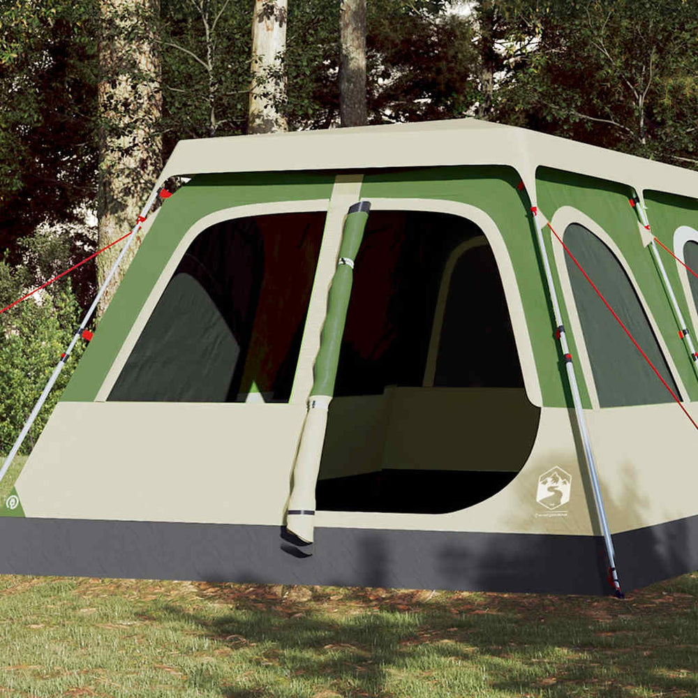 vidaXL Dome Family Tent 10 Person Green Quick Release