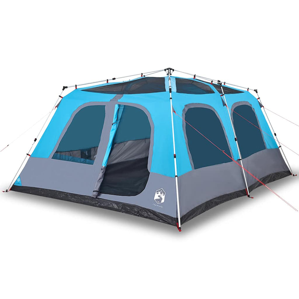 vidaXL Dome Family Tent 10 Person Blue Quick Release