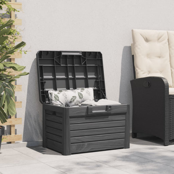 Anthrazit Kissenbox für Garten & Terrasse