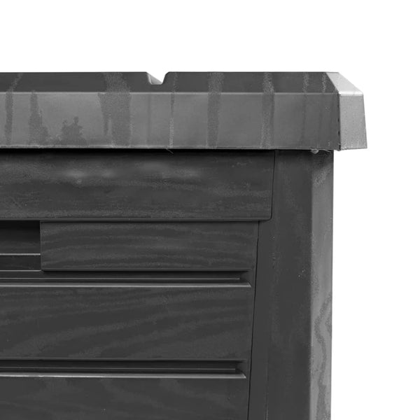 Anthrazit Kissenbox für Garten & Terrasse