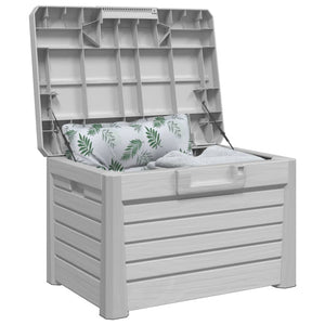Graue Outdoor-Kissenbox aus Polypropylen