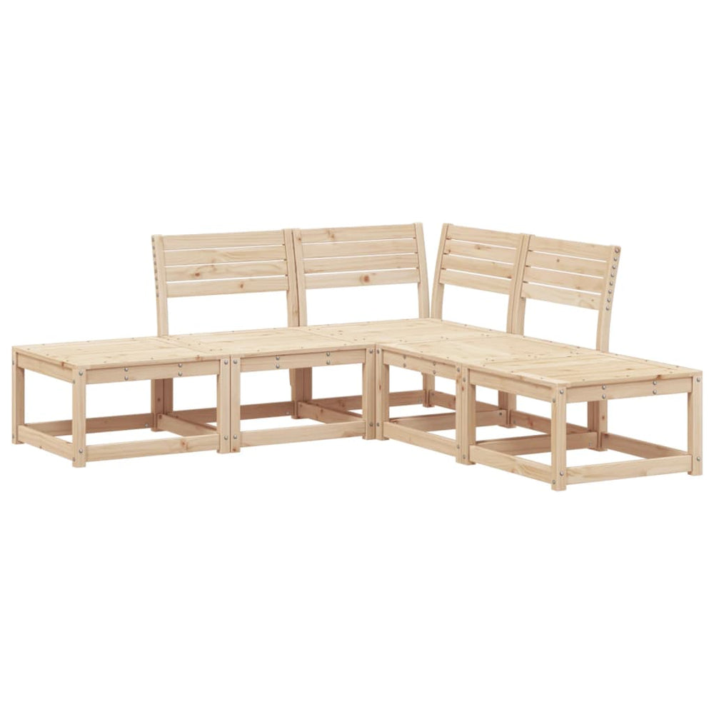 vidaXL 5-piece Garden Sofa Set Solid Pine Wood