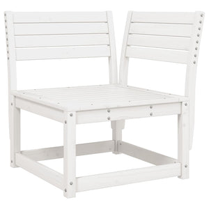 vidaXL 5-Piece Garden Sofa Set White Solid Pine Wood