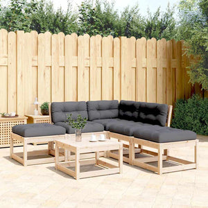 vidaXL 5-piece Outdoor Sofa Set with Cushions Solid Pine Wood