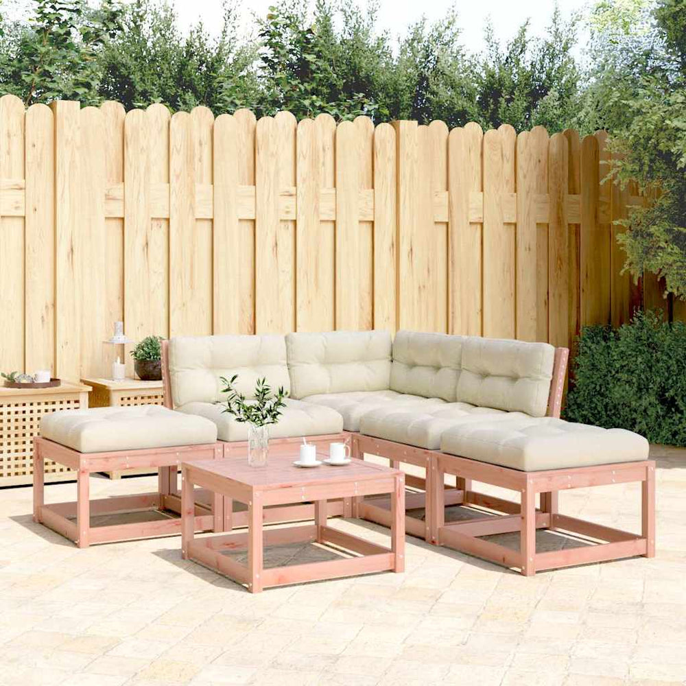 vidaXL 5-piece Garden Sofa Set with Cushions Solid Douglas Fir Wood