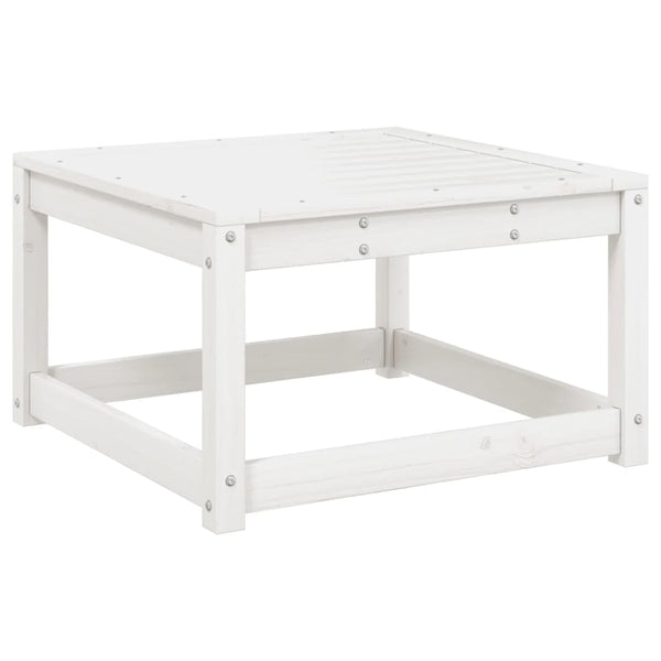 vidaXL 3-Piece Garden Sofa Set White Solid Pine Wood
