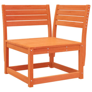 vidaXL 3-Piece Garden Sofa Set Waxed Brown Solid Pine Wood