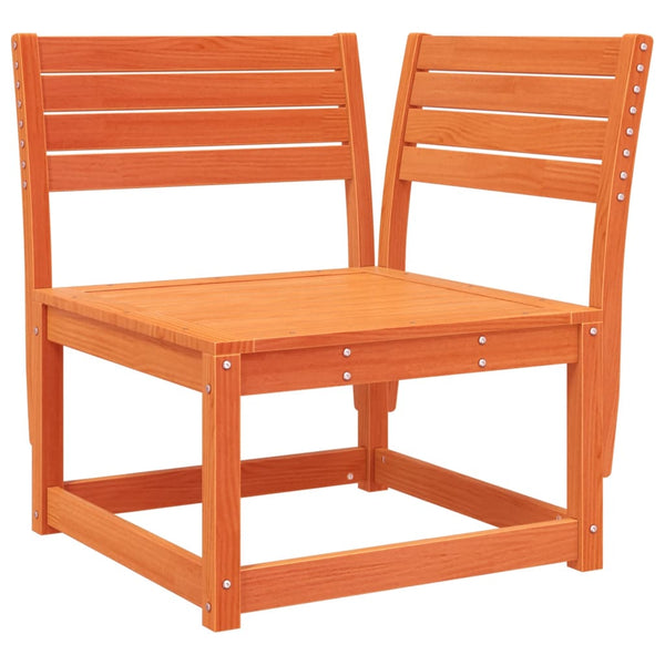 vidaXL 3-Piece Garden Sofa Set Waxed Brown Solid Pine Wood