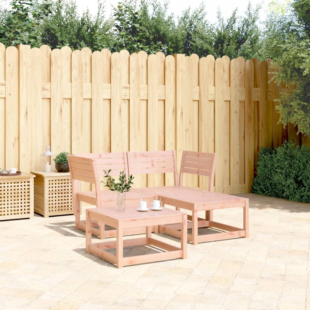 vidaXL 3-Piece Garden Sofa Set Solid Douglas Fir Wood