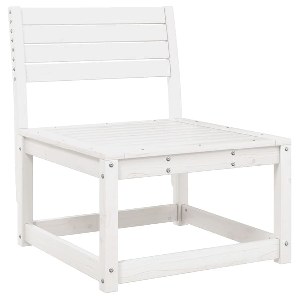 vidaXL 6-piece Garden Sofa Set White Solid Pine Wood