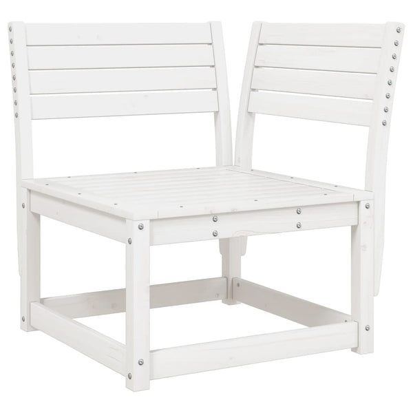 vidaXL 6-piece Garden Sofa Set White Solid Pine Wood