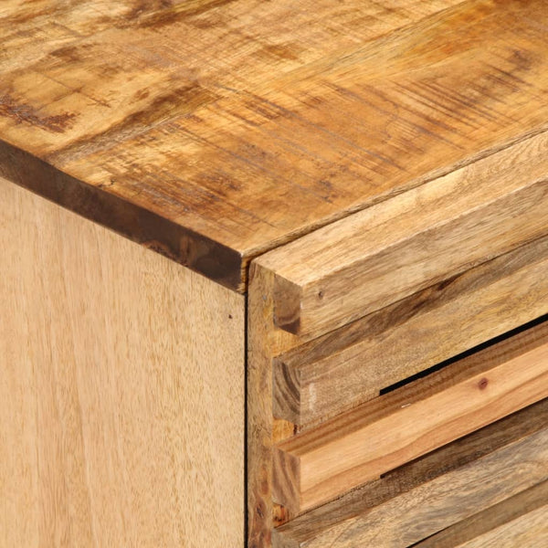 vidaXL Bedside Cabinet 40x34x46 cm Rough Mango Wood