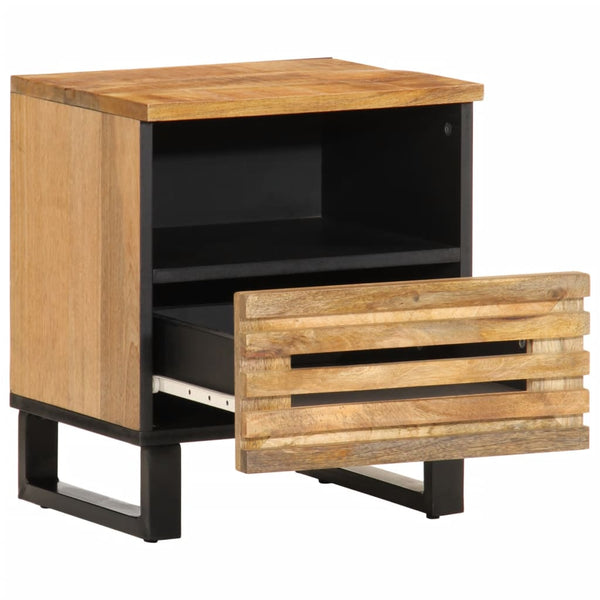 vidaXL Bedside Tables 2 pcs. 40x34x46 cm Rough Mango Wood