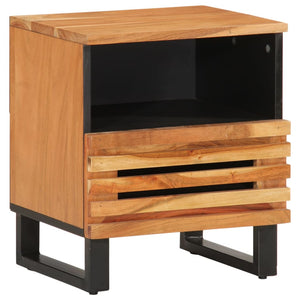 vidaXL Bedside Table 40x34x46 cm Solid Acacia Wood