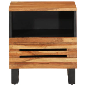 vidaXL Bedside Table 40x34x46 cm Solid Acacia Wood