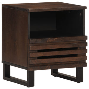 vidaXL Bedside Cabinet 40x34x46 cm Solid Mango Wood
