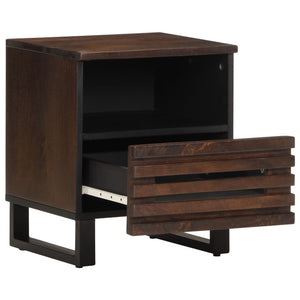 vidaXL Bedside Cabinet 40x34x46 cm Solid Mango Wood