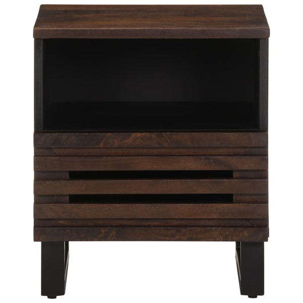 vidaXL Bedside Cabinet 40x34x46 cm Solid Mango Wood