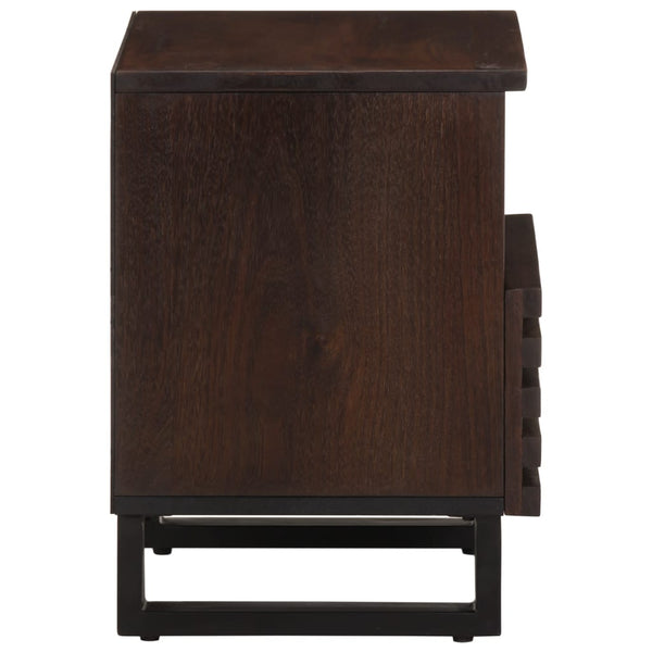 vidaXL Bedside Cabinet 40x34x46 cm Solid Mango Wood