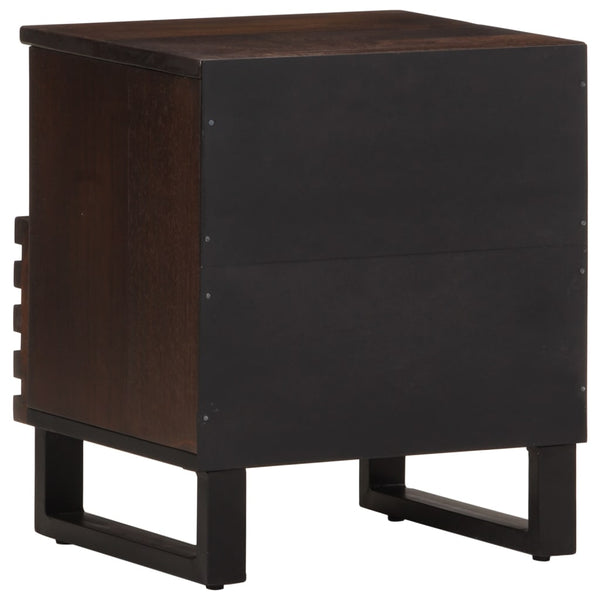 vidaXL Bedside Cabinet 40x34x46 cm Solid Mango Wood