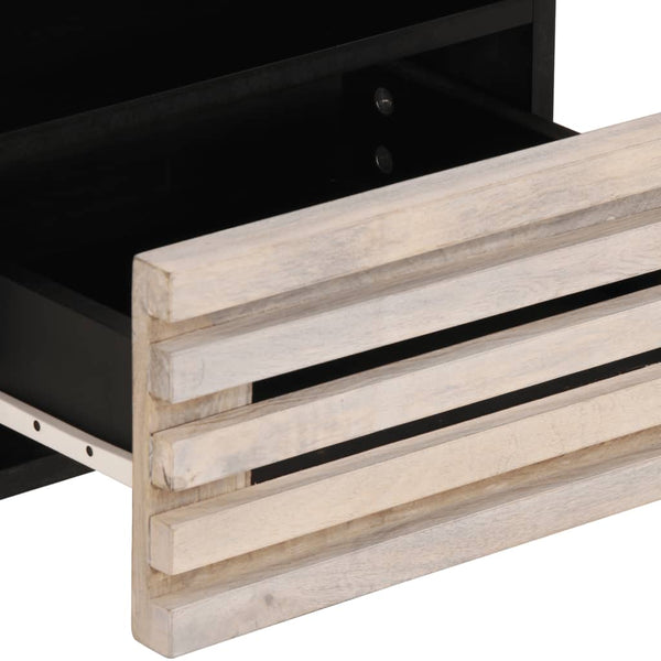 vidaXL Bedside Table 40x34x46 cm Bleached Solid Mango Wood