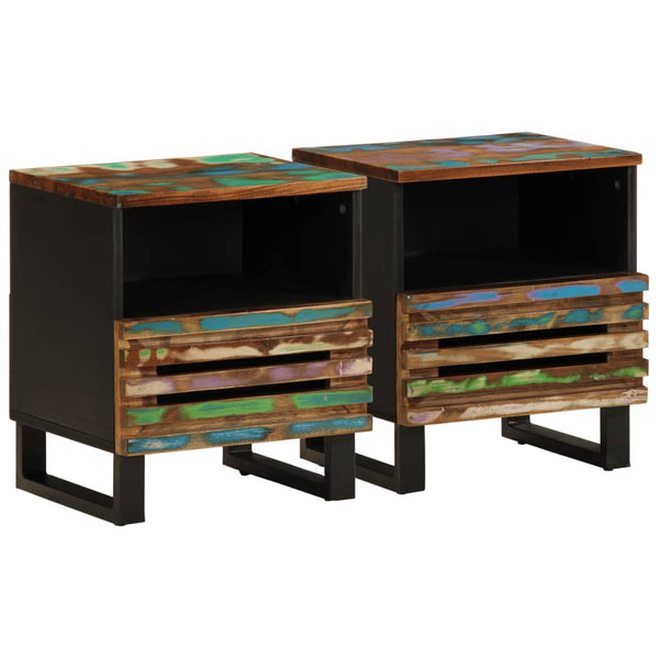 vidaXL Nightstands 2 pcs. 40x34x46 cm Solid Reclaimed Wood