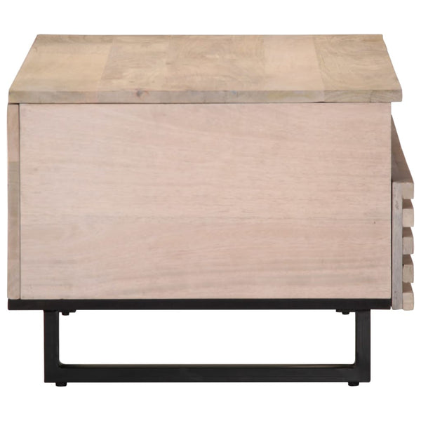 vidaXL Coffee Table 80x55x40 cm Rough Solid Mango Wood