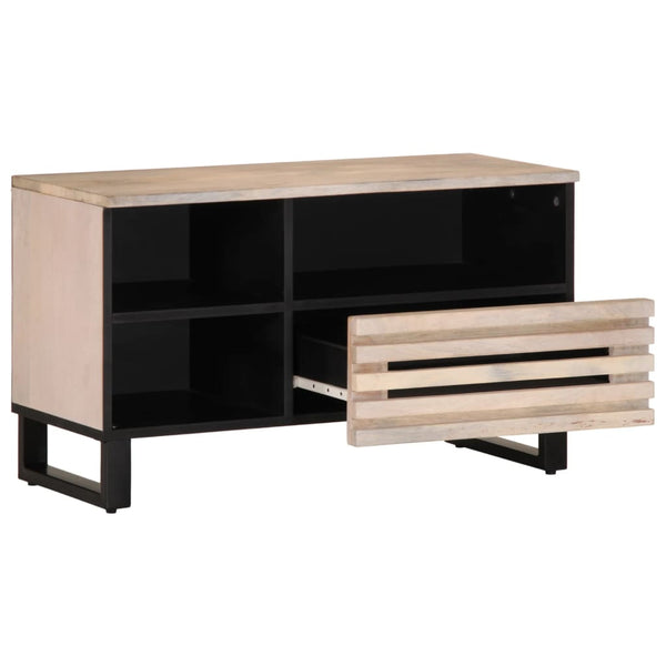 vidaXL TV Cabinet 80x34x46 cm Solid Mango Wood