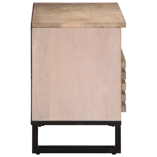vidaXL TV Cabinet 80x34x46 cm Solid Mango Wood
