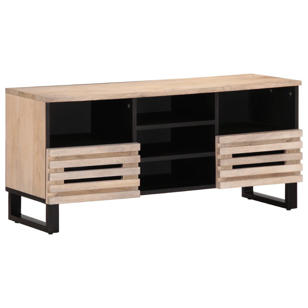 vidaXL TV Cabinet 100x34x46 cm Solid Mango Wood
