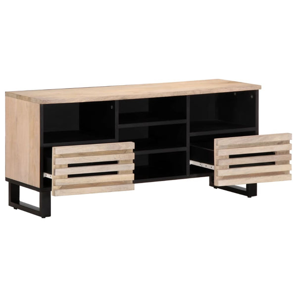 vidaXL TV Cabinet 100x34x46 cm Solid Mango Wood