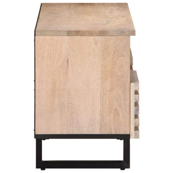 vidaXL TV Cabinet 100x34x46 cm Solid Mango Wood