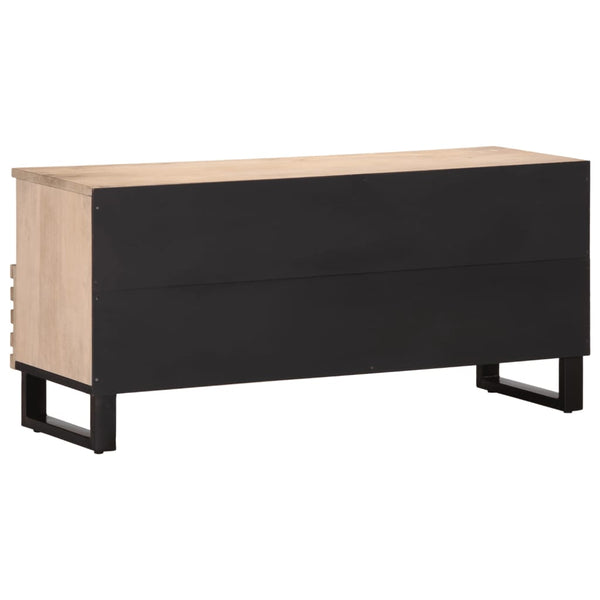 vidaXL TV Cabinet 100x34x46 cm Solid Mango Wood