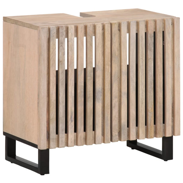vidaXL Bathroom Sink Cabinet 62x34x58 cm Solid Mango Wood
