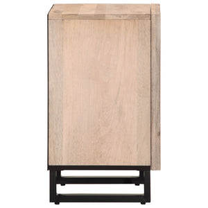 vidaXL Bathroom Cabinet 38x34x58 cm Solid Mango Wood