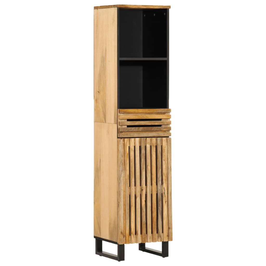 vidaXL Sideboard 38x34x160 cm Rough Solid Mango Wood