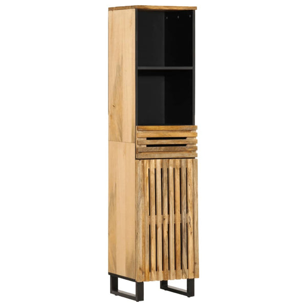 vidaXL Sideboard 38x34x160 cm Rough Solid Mango Wood