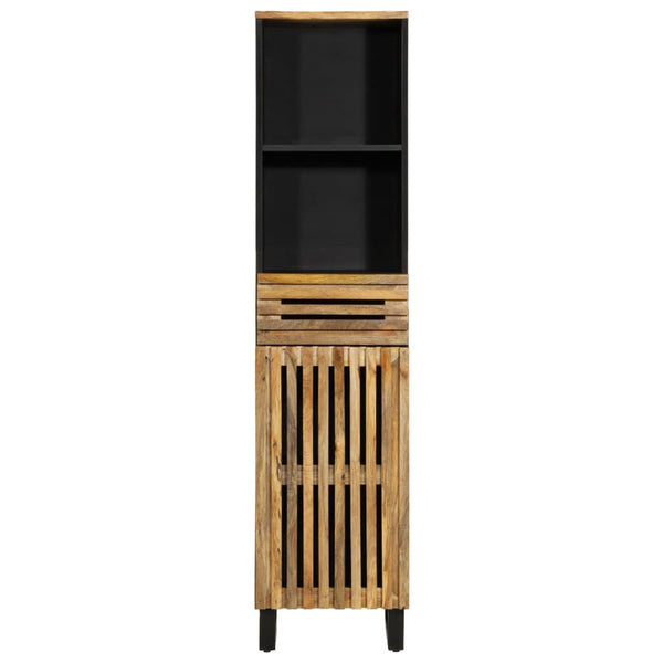 vidaXL Sideboard 38x34x160 cm Rough Solid Mango Wood