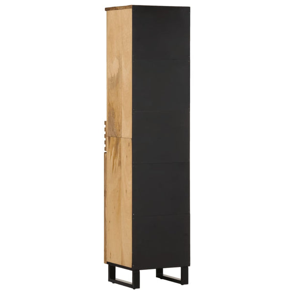 vidaXL Sideboard 38x34x160 cm Rough Solid Mango Wood