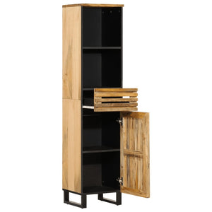vidaXL Sideboard 38x34x160 cm Rough Solid Mango Wood