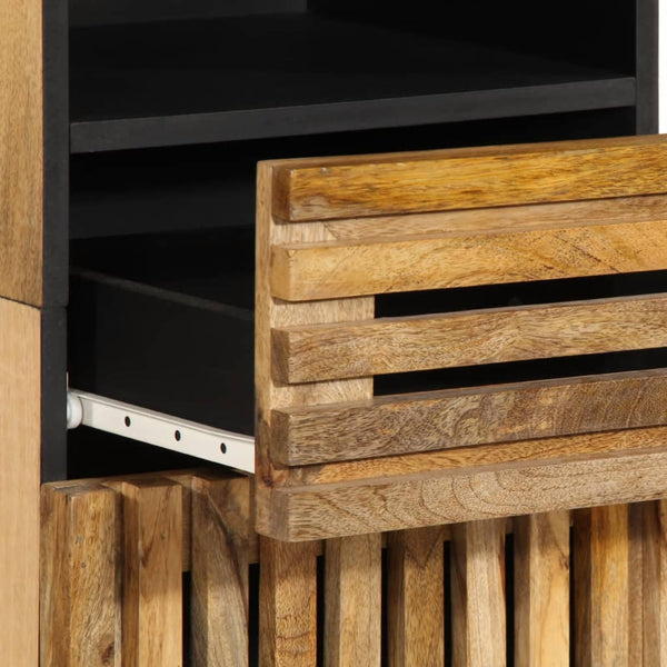 vidaXL Sideboard 38x34x160 cm Rough Solid Mango Wood