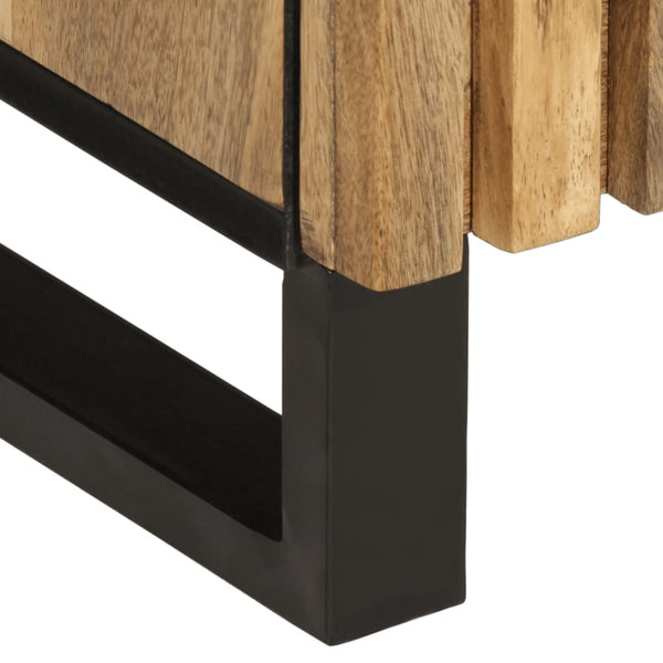 vidaXL Sideboard 38x34x160 cm Rough Solid Mango Wood