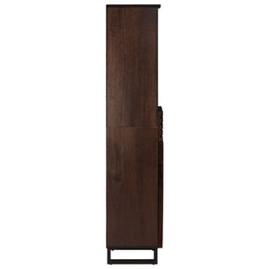 vidaXL Sideboard Brown 38x34x160 cm Solid Mango Wood