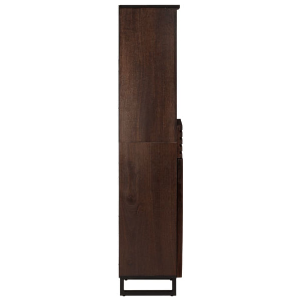 vidaXL Sideboard Brown 38x34x160 cm Solid Mango Wood