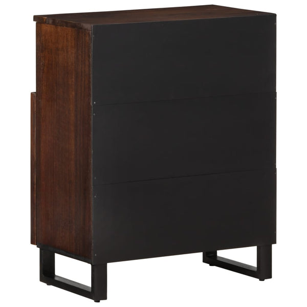 vidaXL Sideboard Brown 60x34x75 cm Solid Mango Wood