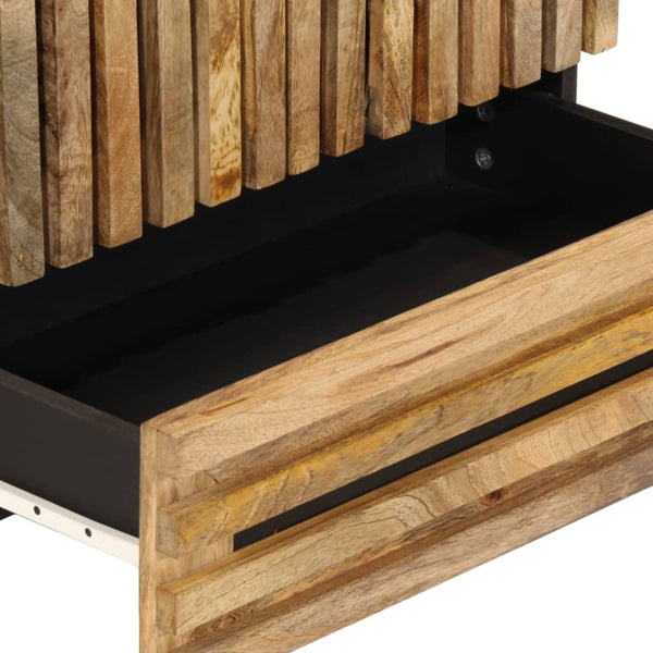 vidaXL Highboard 60x34x100 cm Rough Solid Mango Wood