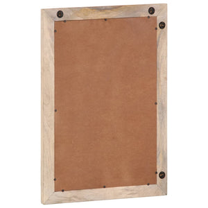 vidaXL Bathroom Mirror 50x70 cm Solid Mango Wood and Glass