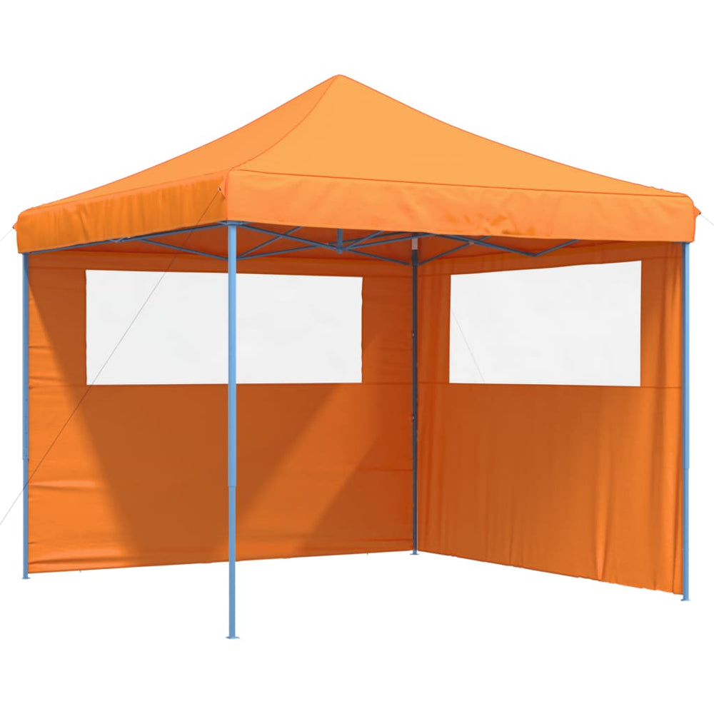 vidaXL Pop-Up Folding Party Tent with 2 Side Walls Orange