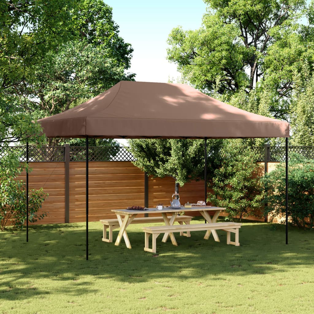 vidaXL Pop-Up Party Tent Folding Brown 440x292x315 cm